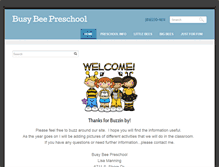 Tablet Screenshot of busybeepreschoolodessa.com